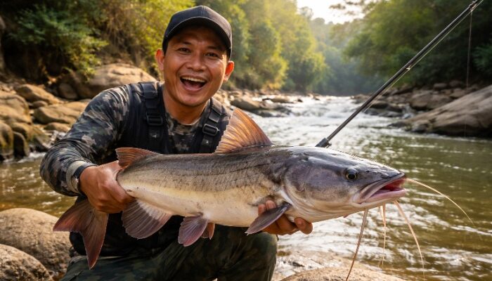 Jarang Dibocorkan, Ini Rahasia Racikan Umpan Oplosan Ikan Baung Sungai